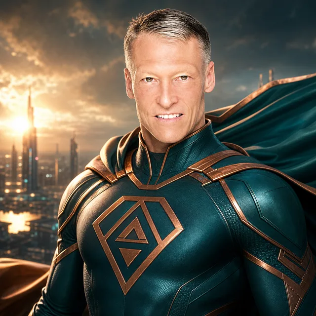 Superhero Portrait example